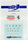Bbr-models Ferrari Decals - High Quality - With Threads Of Real Chrome 1:43 /