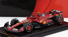 Bbr-models Ferrari F1  Sf-24 Team Scuderia Ferrari N 55 3rd Monaco Gp 2024 Carlos Sainz 1:43 Červená Bílá Žlutá