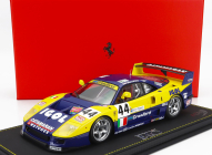 Bbr-models Ferrari F40 Gte 3.5l Turbo V8 Team Ennea Srl Igol N 44 24h Le Mans 1996 L.della Noce - A.olofsson - C.rosenblad 1:18 Žlutá Modrá