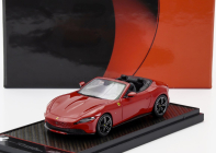 Bbr-models Ferrari Roma Spider Open 2020 - Black Rims 1:43 Rosso Corsa 322 - Červená