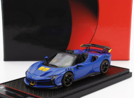 Bbr-models Ferrari Sf90 Xx Stradale Spider 2024 1:43 Azzurro Dino - Světle Modrá Černá Žlutá