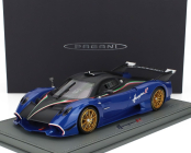 Bbr-models Pagani Huayra R 2021 - Con Vetrina - With Showcase 1:18 Blu Francia - Modrá Matná Černá