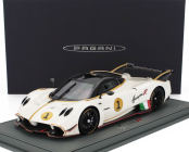 Bbr-models Pagani Huayra R N 1 Racing 2021 - Con Vetrina - With Showcase 1:18 Bianco Benny - Bílá Černá