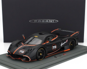 Bbr-models Pagani Huayra R N 73 Racing 2021 - Con Vetrina - With Showcase 1:18 Matný Černý Uhlík