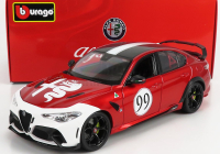 Bburago Alfa romeo Giulia Gtam N 99 Racing 2020 1:18 Alfa Červená Bílá