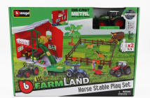 Bburago Fendt Set Farm Horse Stable Play Vario 1050 Tractor 2016 1:50 Zelená
