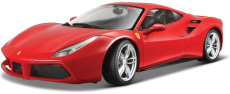 Bburago Ferrari 488 GTB 1:18 červená