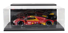 Bburago Ferrari 499p 3.0l Turbo V6 Team Ferrari Af Corse N 51 3rd 24h Le Mans 2024 Alessandro Pier Guidi - James Calado - Antonio Giovinazzi - Con Vetrina - With Showcase 1:18 Red