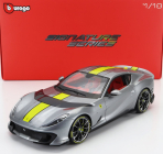 Bburago Ferrari 812 Competizione 2021 1:18 Grigio Coburn Žlutá - Grey Met