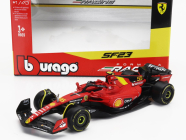 Bburago Ferrari F1  Sf-23 Team Scuderia Ferrari N 55 Pole Position 3rd Monza Italy Gp 2023 Carlos Sainz 1:43 Červená Černá Žlutá