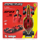 Bburago Ferrari F1  Sf-23 Team Scuderia Ferrari N 55 Season 2023 Carlos Sainz 1:24 Červená Černá