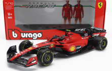 Bburago Ferrari F1  Sf-23 Team Scuderia Ferrari N 55 Season 2023 Carlos Sainz - Exclusive Carmodel 1:18 Červená Černá