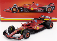 Bburago Ferrari F1  Sf-24 Team Scuderia Ferrari N 55 4th Italy Monza Gp 2024 Carlos Sainz 1:43 Červená Bílá Černá