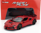 Bburago Ferrari Sf90 Xx Stradale 2024 1:18 Rosso Corsa - Červená Černá