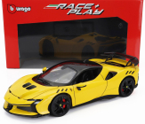 Bburago Ferrari Sf90xx Stradale 2024 1:18 Giallo Modena - Žlutá Černá