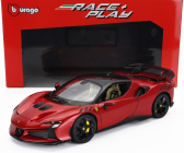 Bburago Ferrari Sf90xx Stradale 2024 1:18 Rosso Magma - Červená S Černou