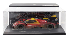 Bburago Ferrari With Showcase - 499p 3.0l Turbo V6 Team Ferrari Af Corse N 50 Winner 24h Le Mans (after Race Version) 2024 Antonio Fuoco - Miguel Molina - Nicklas Nielsen 1:18 Red
