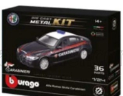 Bburago Land rover Defender 110 Station Wagon Polizia 1995 1:24 Světle Modrá Bílá