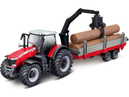 Bburago Massey Ferguson 8740S se dřevem