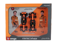 Bburago Mclaren Set F1  2x Mcl38 Team Mclaren N 4 Winner Miami Gp 2024 First F1 Victory Lando Norris + N 81 Oscar Piastri 1:43 Oranžová Černá