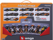 Bburago Mclaren Set F1  7x F1  Mcl36 Team Mclaren N 4 2022 + 2x N 3 Daniel Ricciardo - Mcl60 N 4 2023 Lando Norris + N 81 Oscar Piastri - Mcl38 N 4 4th Monaco Gp 2024 Lando Norris + N 81 Oscar Piastri 1:43 Oranžová Černá
