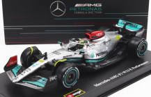 Bburago Mercedes gp F1 W13e Team Mercedes-amg Petronas F1 N 44 1:43, stříbrná