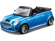 Bburago Mini Cooper S Cabriolet 1:32 modrá metalíza