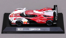 Bburago Porsche 963 9rd 4.6l Turbo V8 Team Porsche Penske Motorsport N 6 4th 24h Le Mans (pole Position) 2024 Kevin Estre - Andre Lotterer - Laurens Vanthoor 1:43 Červená Bílá Černá