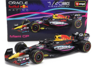 Bburago Red bull F1  Rb19 Team Oracle Red Bull Racing N 1 World Champion Winner Miami Gp 2023 Max Verstappen 1:43 Matt Blue