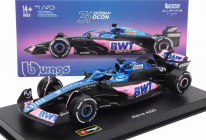 Bburago Renault F1  A523 Team Bwt Alpine F1 N 31 Season 2023 Esteban Ocon - Con Pilota E Vetrina - With Pilot And Showcase 1:43 Modrá Černá Růžová