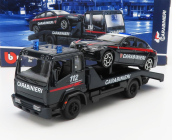 Bburago Truck Soccorso Stradale With Alfa Romeo Giulia Carabinieri 2015 - Carro Attrezzi - Wrecker Road Service 1:43 Blue