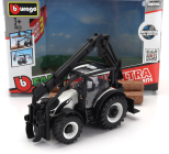 Bburago Valtra N174 Tractor Crane Loader 2017 1:50 Bílá Černá