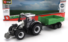 Bburago Valtra N174 Tractor With Tipping Trailer 2017 1:50 Bílá Černá Zelená