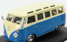 Bburago Volkswagen T1 Samba Minibus Custom 1967 1:32 Krémově Modrá