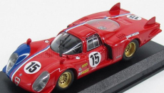 Best-model Alfa romeo 33.2 Lm N 15 Test 24h Le Mans 1969 Pilette - Slotemaker 1:43 Červená Modrá