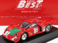 Best-model Alfa romeo 33.2 N 16 Nurburgring 1968 I.giunti - N.galli 1:43 Červená Zelená