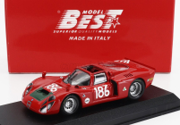 Best-model Alfa romeo 33.2 Team Autodelta Spa N 180 Targa Florio 1968 Ignazio Ginti - Nanni Galli 1:43 Red