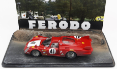 Best-model Alfa romeo Diorama - 33/2 Long Tail Team Autodelta N 41 24h Le Mans 1968 Nino Vaccarella 1:43 Červená Bílá