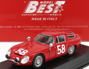 Best-model Alfa romeo Tz1 N 58 Targa Florio 1964 Bussinello - Todaro 1:43 Red