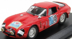 Best-model Alfa romeo Tz2 N 148 Rally Pergusa Jolly Hotel 1965 De Adamich - Lini 1:43 Red