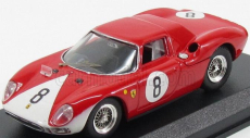 Best-model Ferrari 250 Lm N 8 2nd 12h Reims 1964 J.surtees-l.bandini 1:43 Červená Bílá