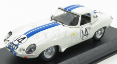 Best-model Jaguar E-type N 14 24h Le Mans 1963 Hansgen - Pabst 1:43 Bílá Modrá