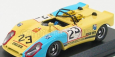 Best-model Porsche Flunder N 23 Monza 1971 Noris - Sigala 1:43 Žlutá Světle Modrá