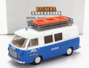 Brekina plast Fiat 238 Half Van Dlrg 1965 1:87 Modrá Bílá