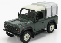 Britains Land rover Land Defender 90 Pick-up Closed 1984 1:32 Zelené Stříbro