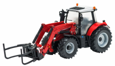 Britains Massey ferguson 6616 Tractor With Front Loader - Scraper 2016 1:32 Červená Stříbrná