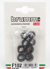 Brumm Accessories F1 Set Pneumatici Good Year E Cerchi - Tyres And Wheels 1:43 Černá Stříbrná