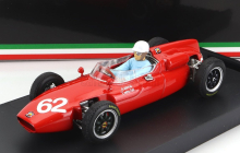 Brumm Cooper F1  T53 Maserati N 62 Italy Gp 1961 L.bandini - With Driver Figure 1:43 Red