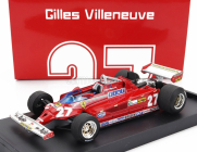 Brumm Ferrari F1  126ck Turbo N 27 Italy Gp 1981 Gilles Villeneuve 1:43 Red