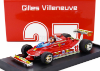 Brumm Ferrari F1  312t4 N 12 2nd Gp French Gp 1979 Gilles Villeneuve - With Driver Figure 1:43 Red
